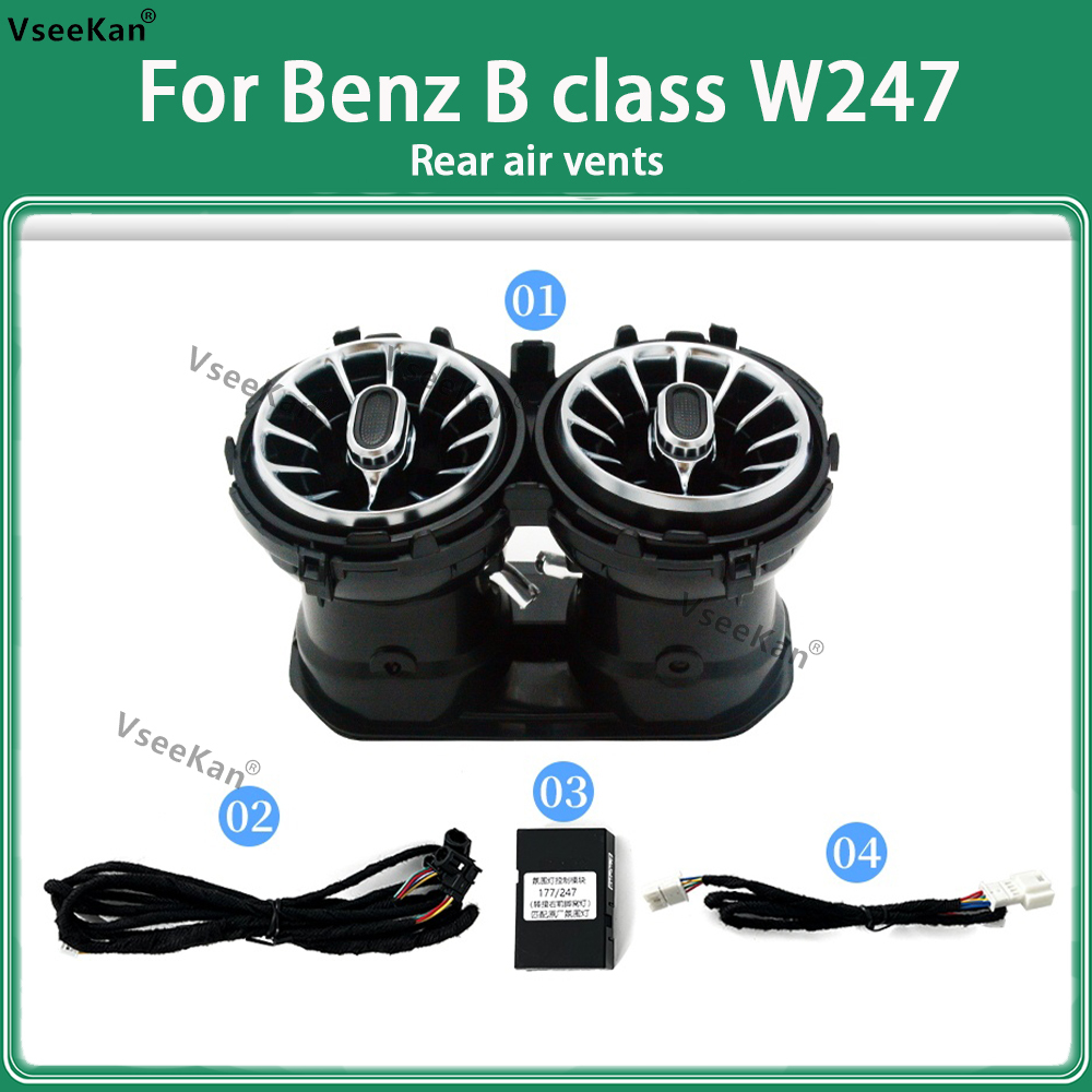 vseekan For Benz B w247 B W247 GLB X247 MB 64-color Air Vent Outlet Nozzle Tweeter Ambient Light