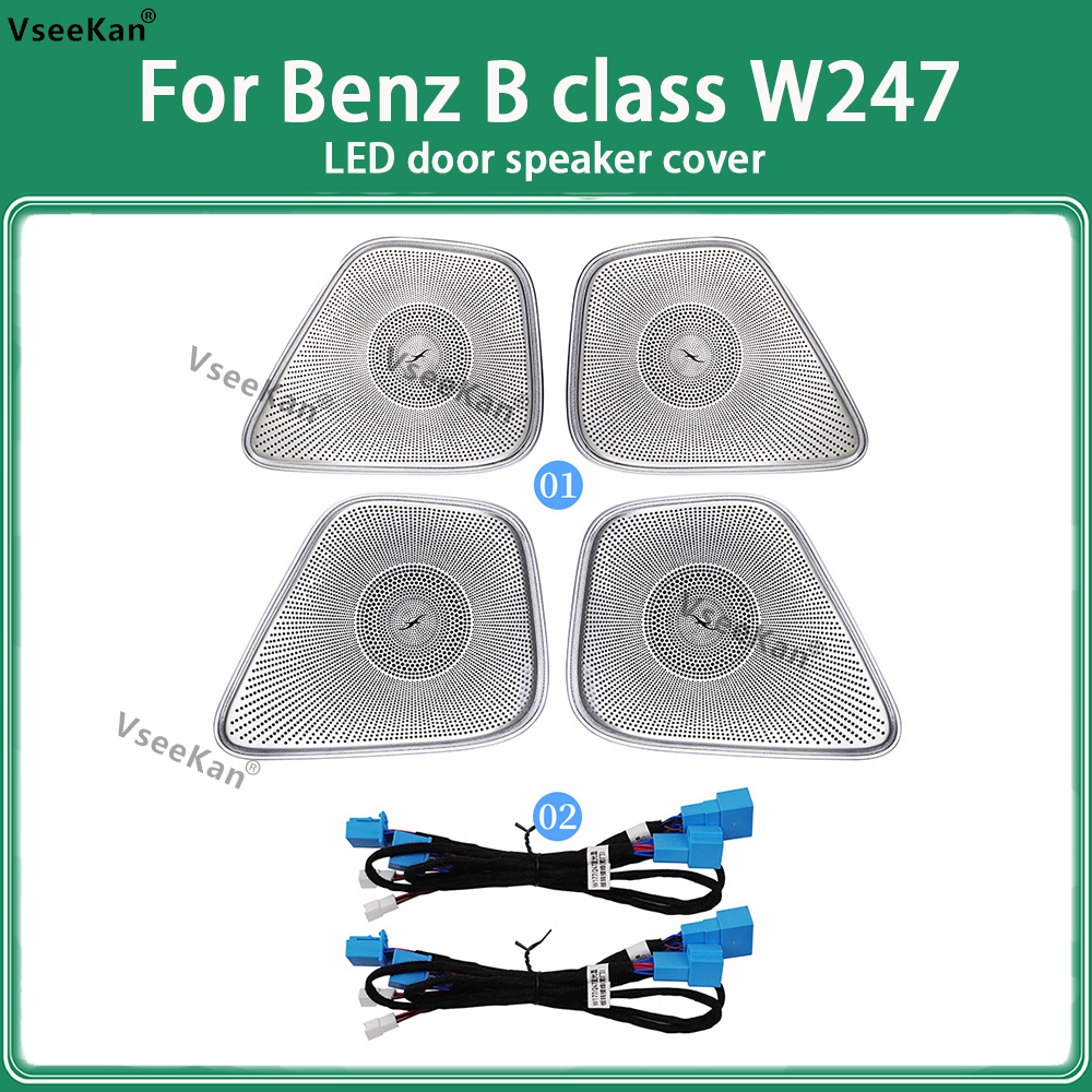 vseekan For Benz B w247 B W247 GLB X247 MB 64-color Air Vent Outlet Nozzle Tweeter Ambient Light