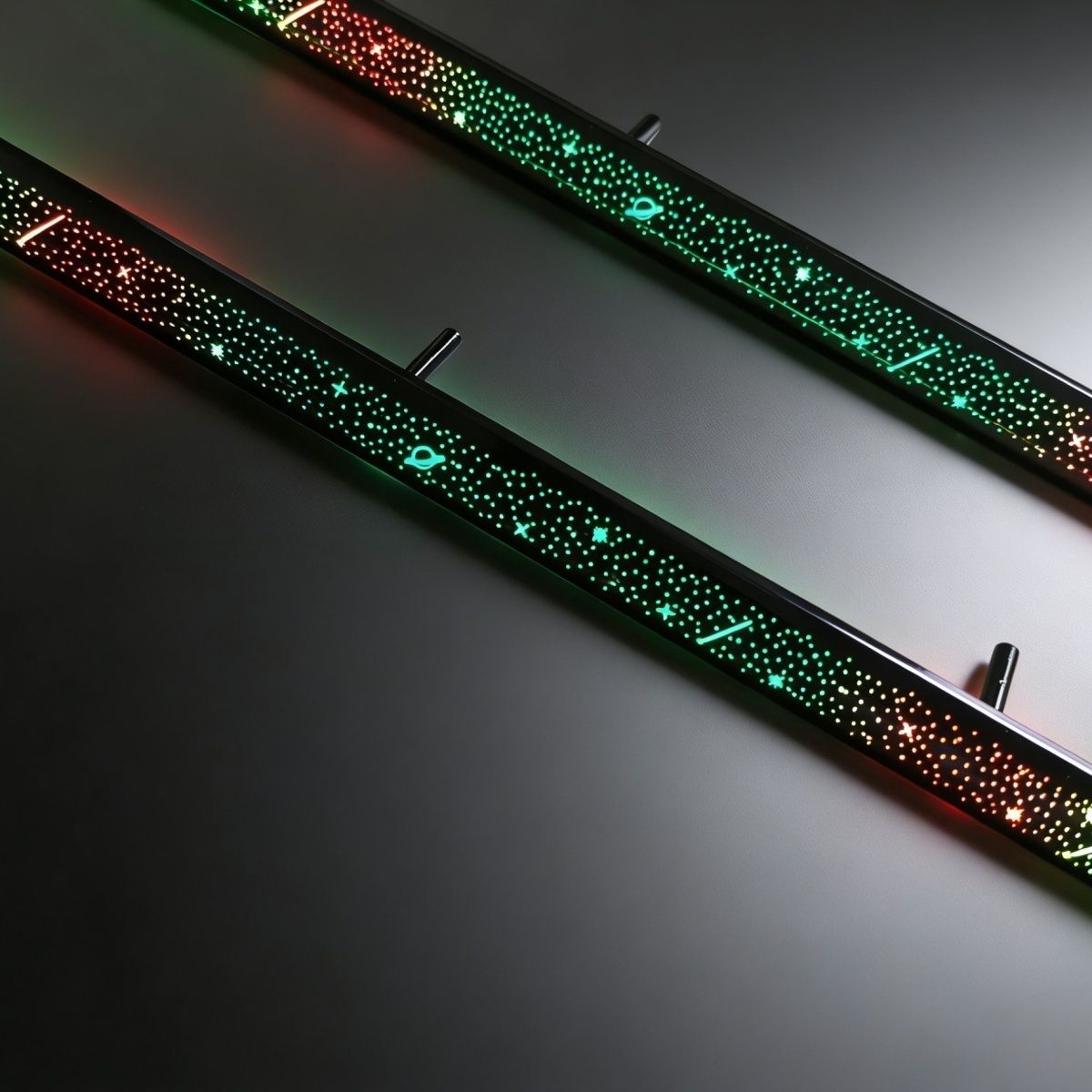 Latest style universal light 18 in 1 Led Car Ambient Lights 213 64 Color RGB Symphony Streamer Bluetooth Rainbow Interior Acrylic Strips Atmosphere Lamp Kit