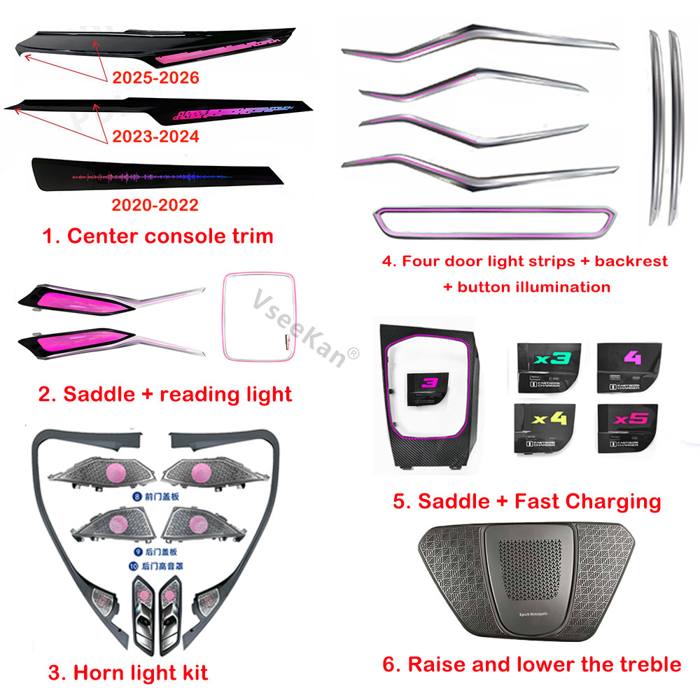 Suitable for 2020-2025 BMW 3/4/i3/i4 Series G28/G20 G22/G82 with illuminated  kit (LIN protocol)