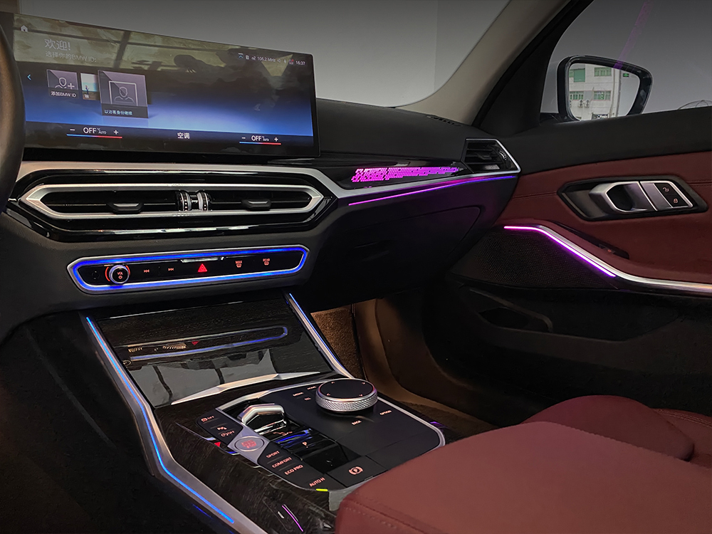 BMW G20 3 Series interior ambient light upgrade effect