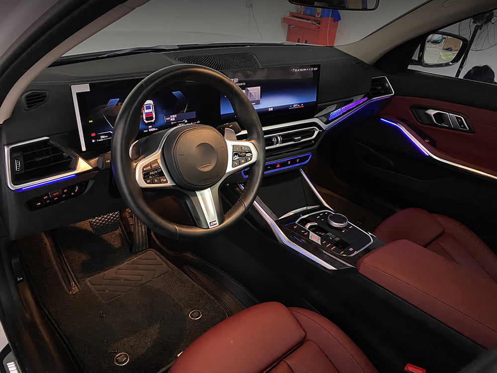 BMW G20 3 Series interior ambient light upgrade effect