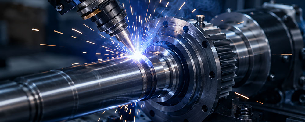 Spline machining and shaft integration