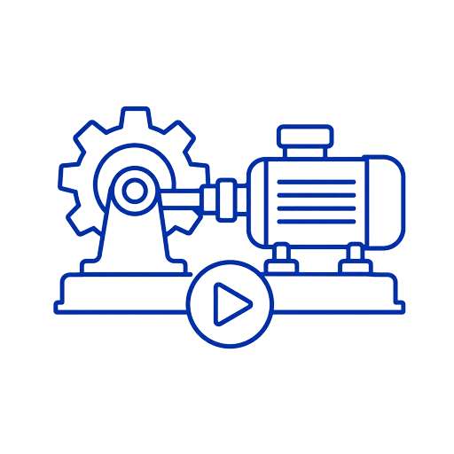 Gearbox run-in and functional check icon