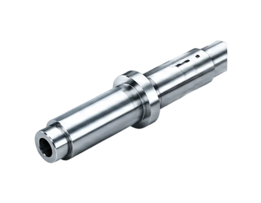 Custom shaft for a material handling motor