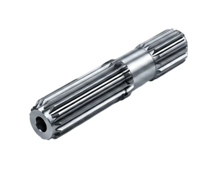 Spline shaft for forklift and pallet truck drives