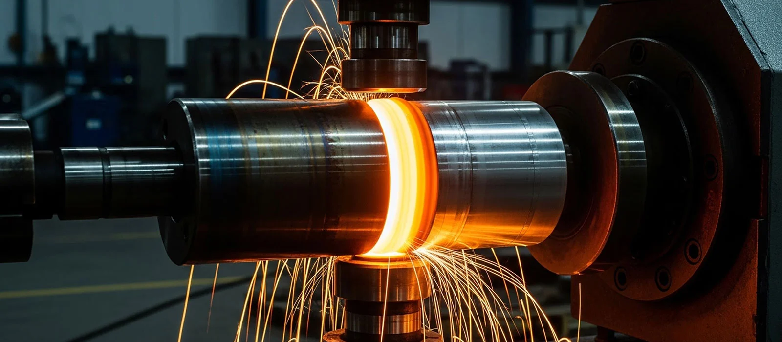 CNC preparation of shaft sections before friction welding