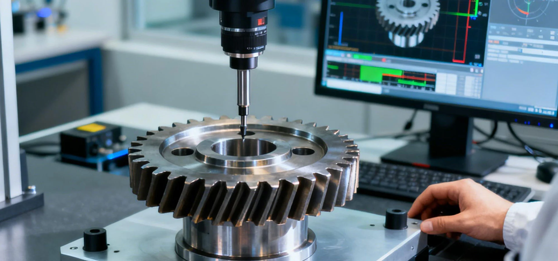YUBAO precision gear and transmission component inspection