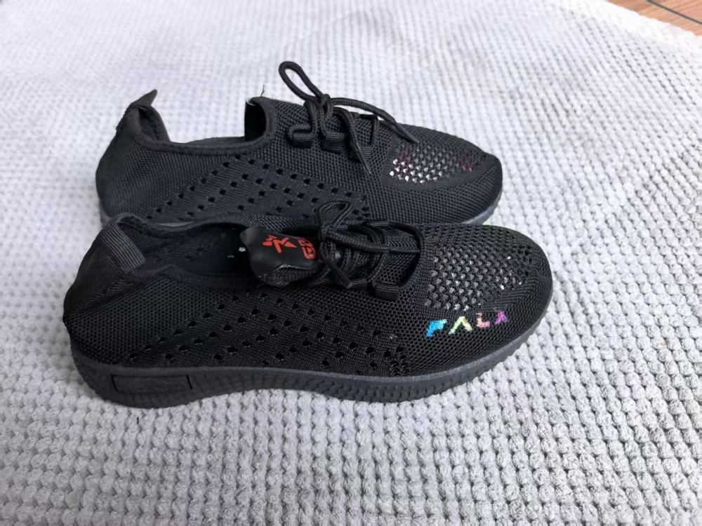 Colorful Letter Hollow-Out Knit Mesh Casual Shoes