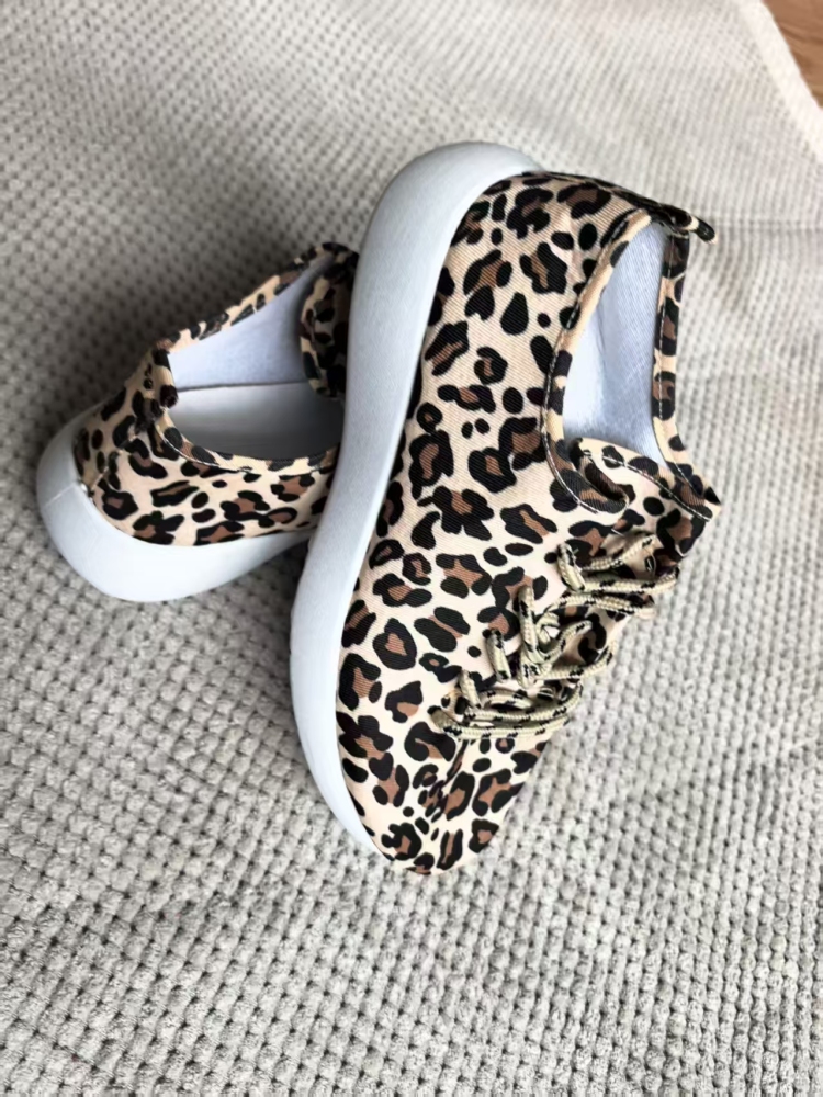 Leopard Print Platform Casual Canvas Shoes