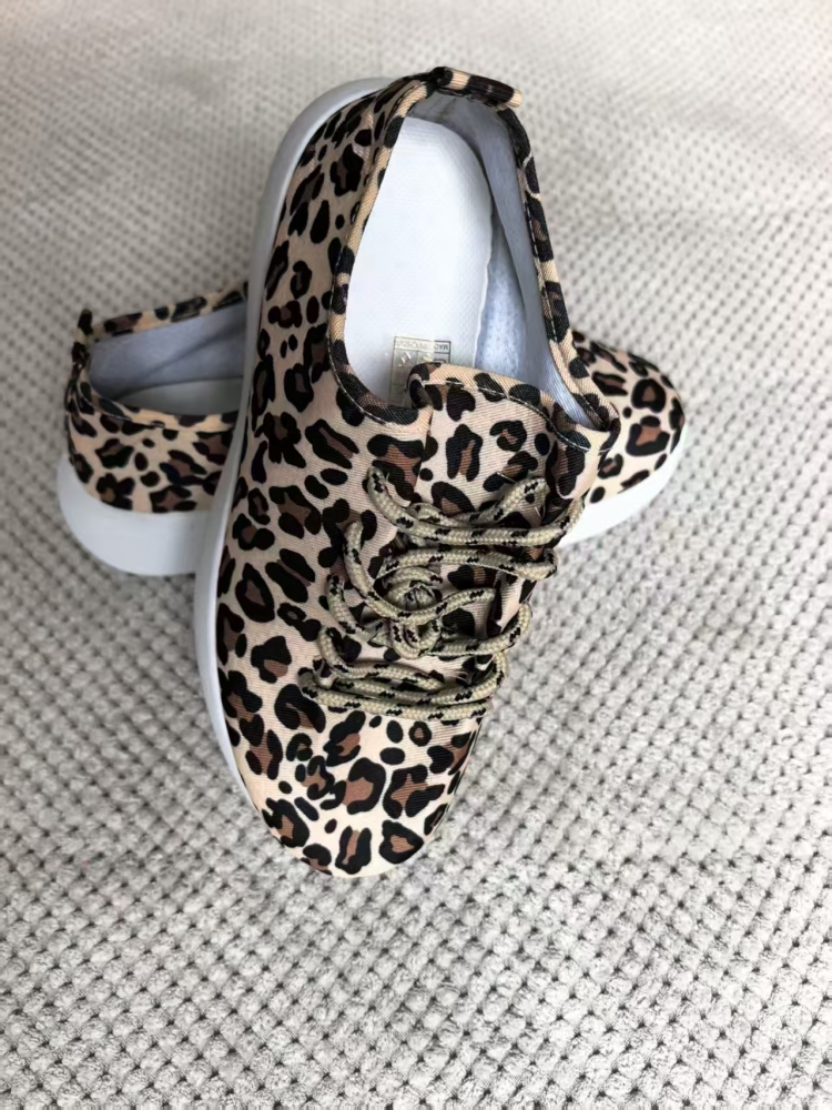 Leopard Print Platform Casual Canvas Shoes