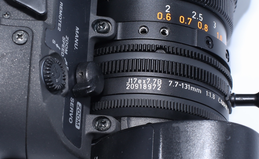 Canon J17eX7.7B4 IRSD SX12 BCTV Zoom Lens with 2x extender for Camcorder 2/3