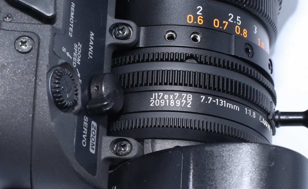 Canon J17eX7.7B4 IRSD SX12 BCTV Zoom Lens with 2x extender for Camcorder 2/3