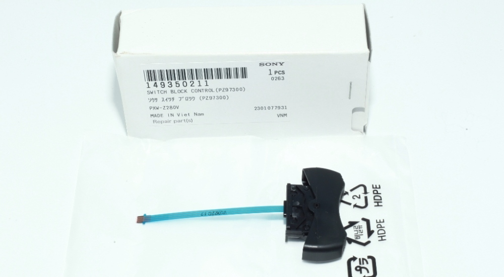 Sony PXW-Z280 Z280v SWITCH BLOCK CONTROL(PZ97300) New Genuine Sony