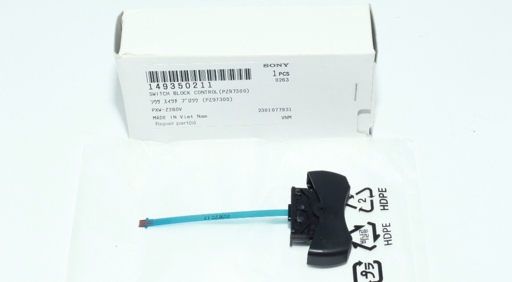 Sony PXW-Z280 Z280v SWITCH BLOCK CONTROL(PZ97300) New Genuine Sony