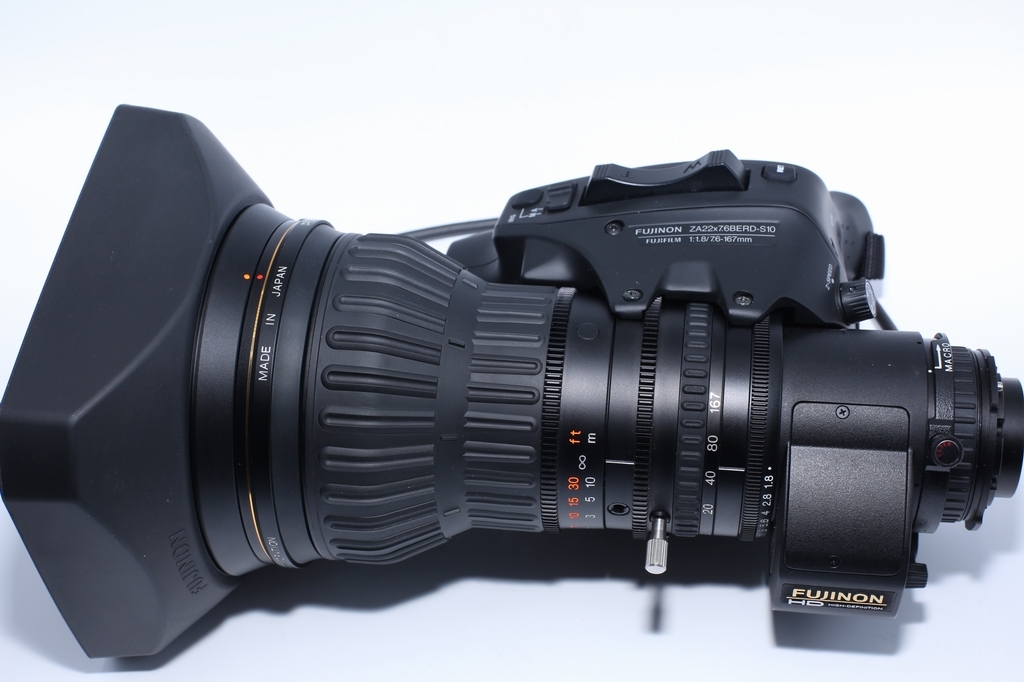 Fujinon ZA22X7.6BERD-S10 2/3" HD Select Series Zoom with 2x Extender & S10 Servo
