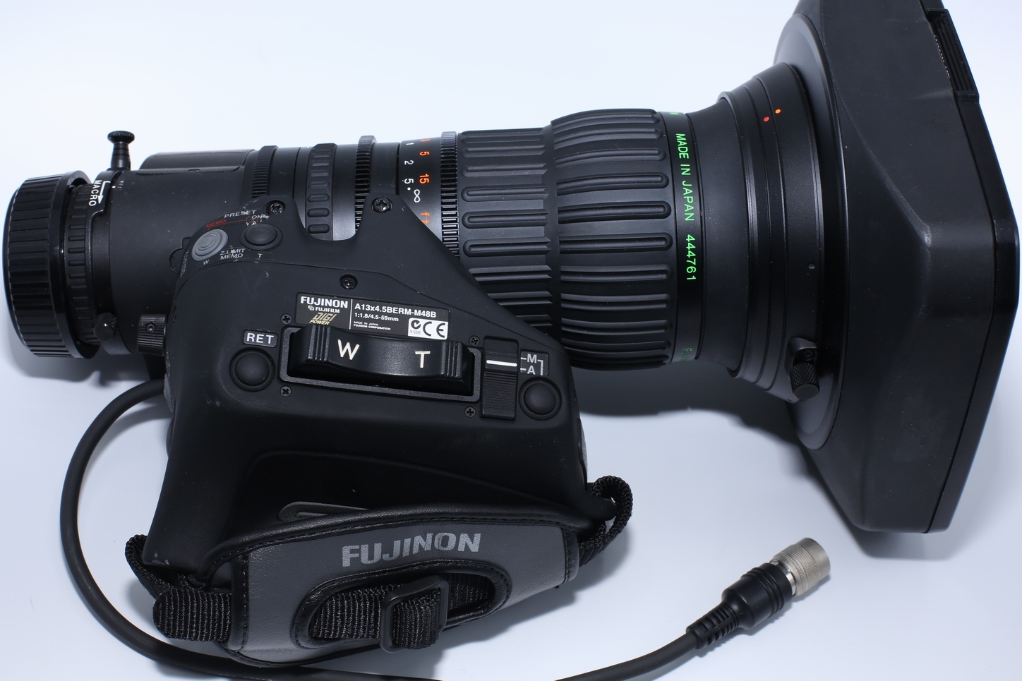 FUJINON A13X4.5BERM-M48B  Super wide angle  Broadcast lens,  B4 2/3" lens with 2x Extender