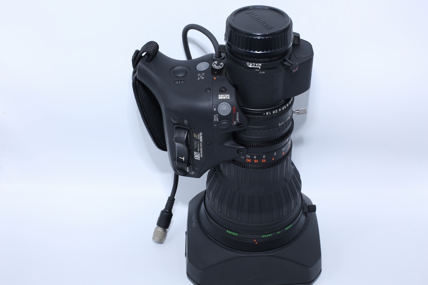 Fujinon A23X7.6BERM-M58 2/3" B4, 23x Telephoto Broadcast Lens with 2x Extender