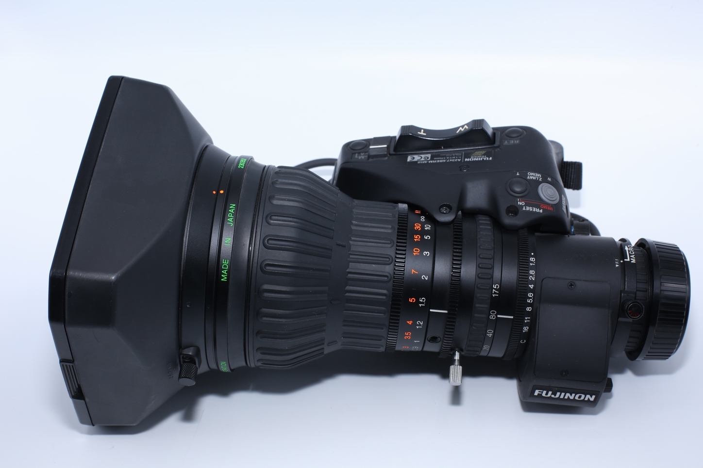 Fujinon A23X7.6BERM-M58 2/3" B4, 23x Telephoto Broadcast Lens with 2x Extender