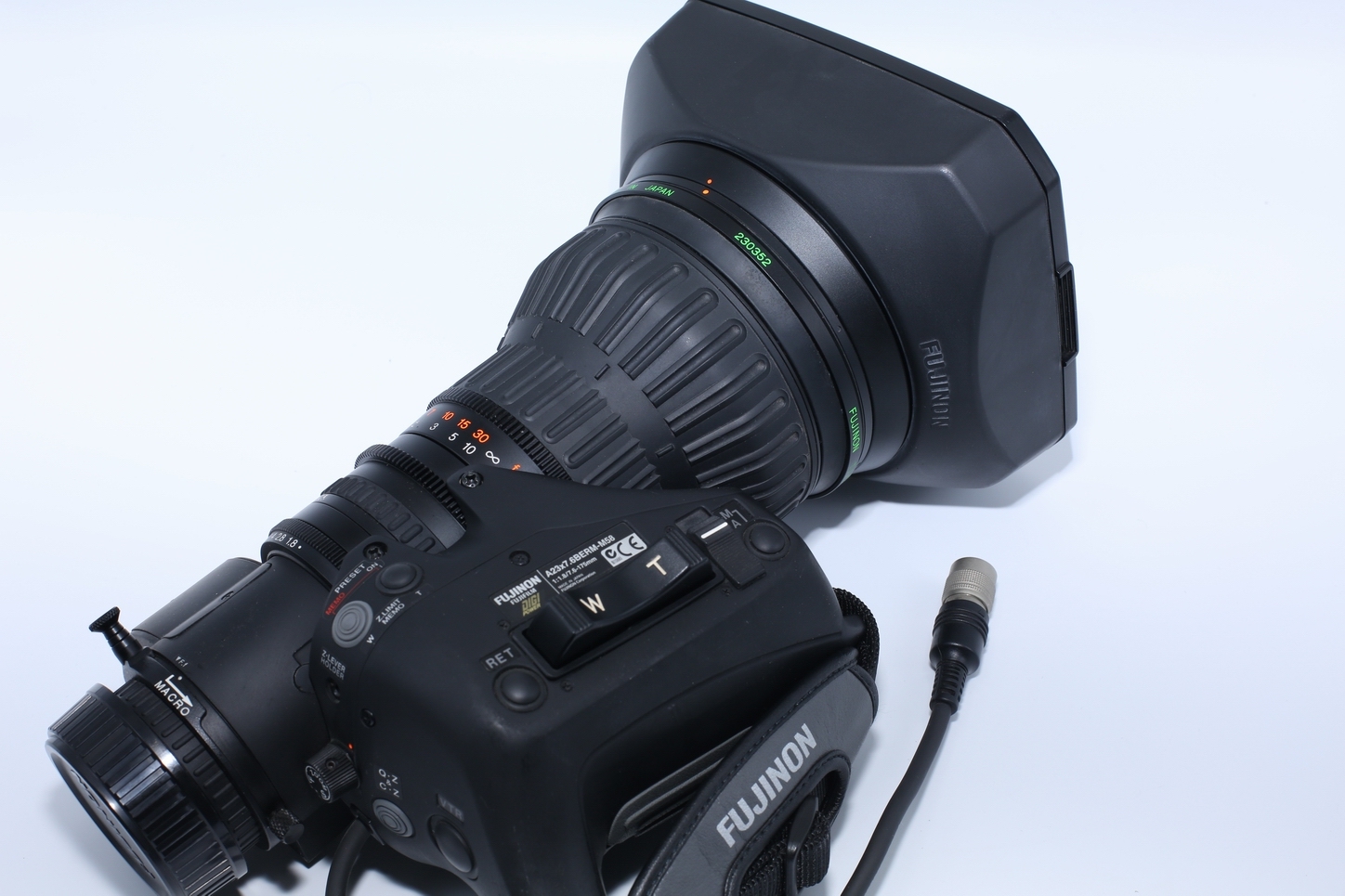Fujinon A23X7.6BERM-M58 2/3" B4, 23x Telephoto Broadcast Lens with 2x Extender