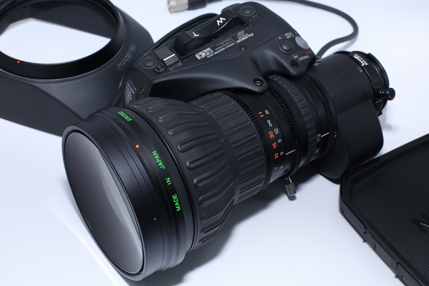 Fujinon A23X7.6BERM-M58 2/3" B4, 23x Telephoto Broadcast Lens with 2x Extender
