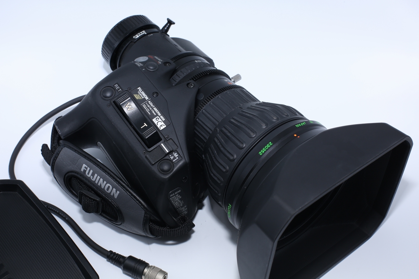 Fujinon A23X7.6BERM-M58 2/3" B4, 23x Telephoto Broadcast Lens with 2x Extender