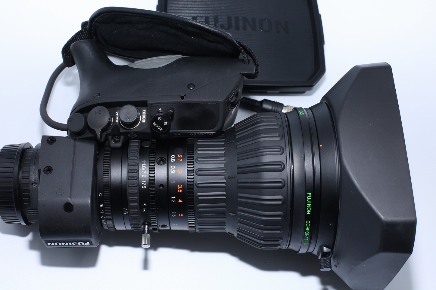 Fujinon A23X7.6BERM-M58 2/3" B4, 23x Telephoto Broadcast Lens with 2x Extender