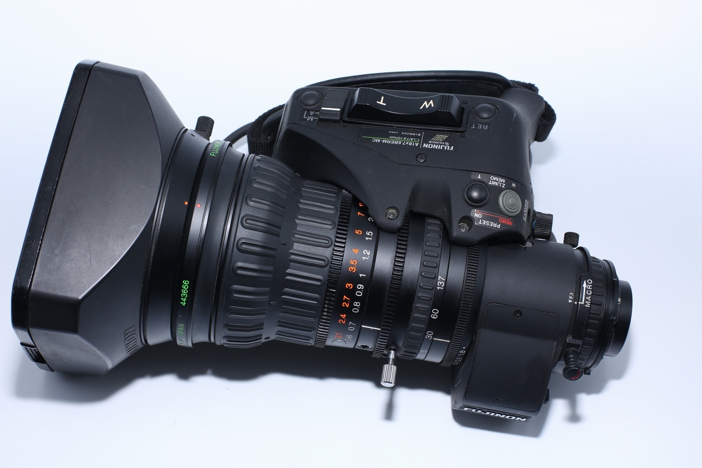 Fujinon A18x7.6BERM 2/3" 18x TV Zoom Lens with 2x Extender
