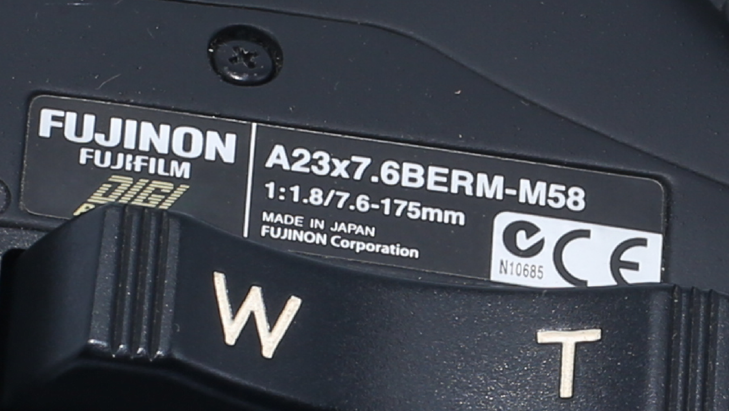 Fujinon A23X7.6BERM-M58 2/3" B4, 23x Telephoto Broadcast Lens with 2x Extender