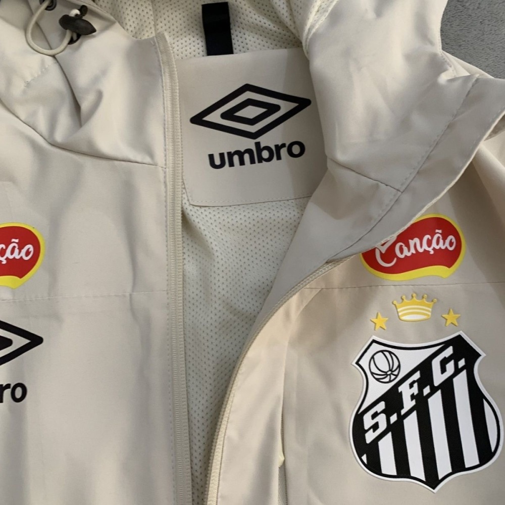 2026-27 Santos Long sleeved Jacket Training Clothing Black and White