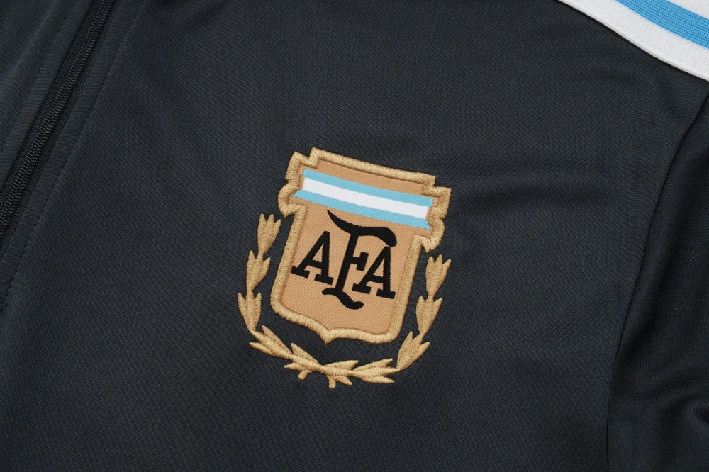2025-26 Argentina Football jersey Training Kit (Sweatshirt+Pants) Deep Grey