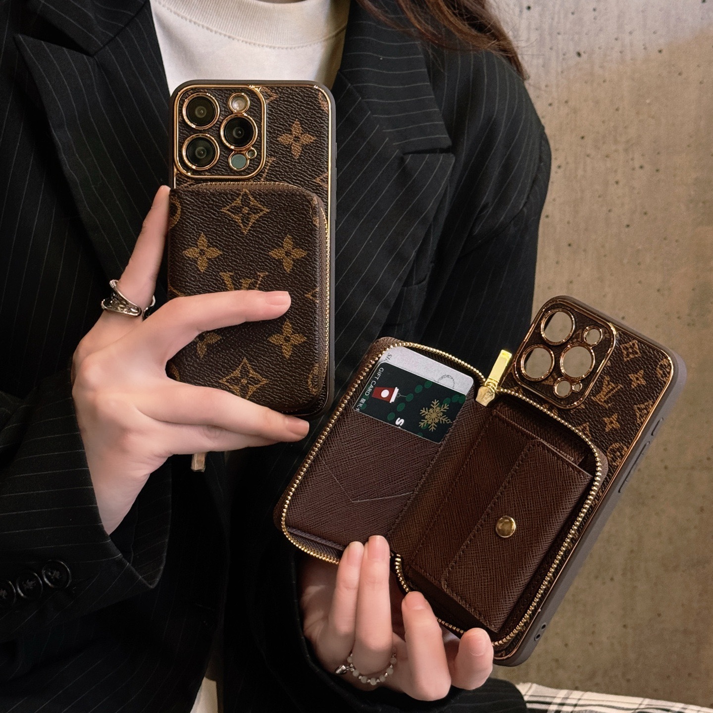 L series Phone case 3003/Accorion card holder(subject to the video)