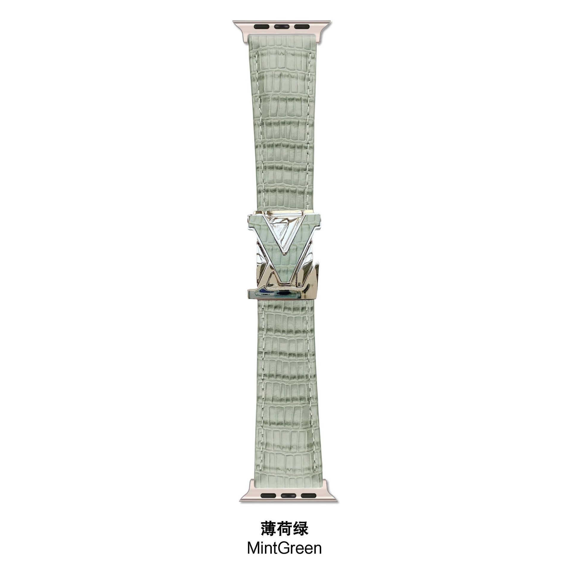 V-Clasp Leather Band-001