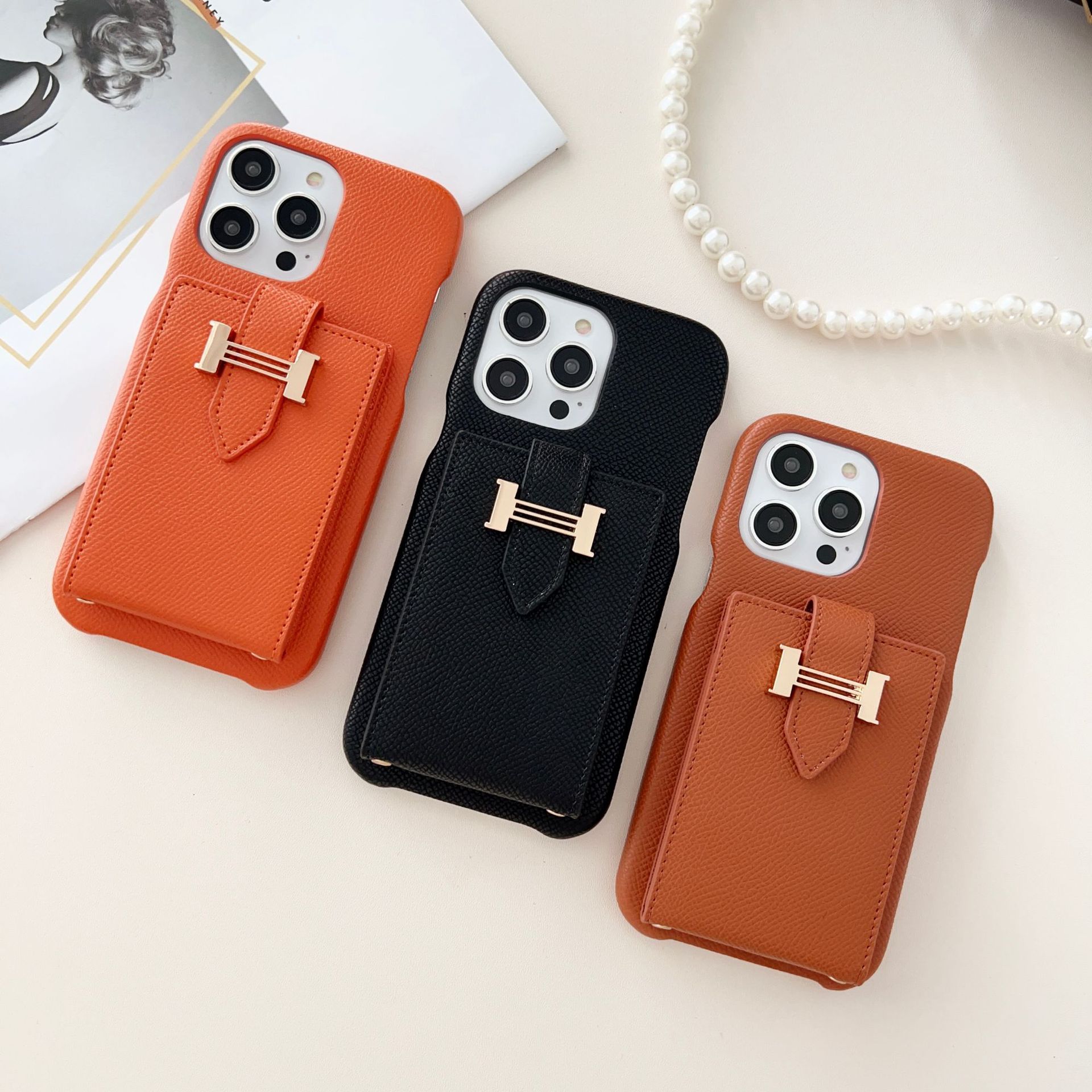 H series Phone case H001/Accorion card holder(subject to the video)