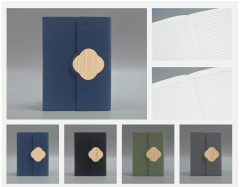 A5 Tri-fold Floral Clasp Notebook,MY SHOP,A5 Tri-fold Floral Clasp Notebook