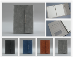 5 Leather Tri-fold Loose-leaf Notebook,MY SHOP,5 Leather Tri-fold Loose-leaf Notebook