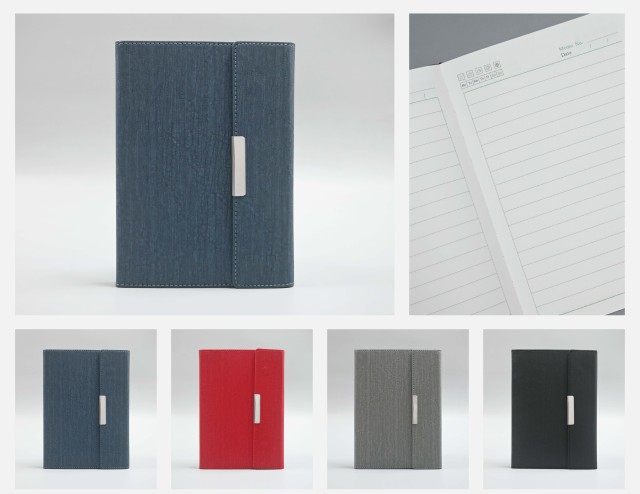 A5 Leather Tri-Fold Sheet with Metal Buckle,MY SHOP,A5 Leather Tri-Fold Sheet with Metal Buckle