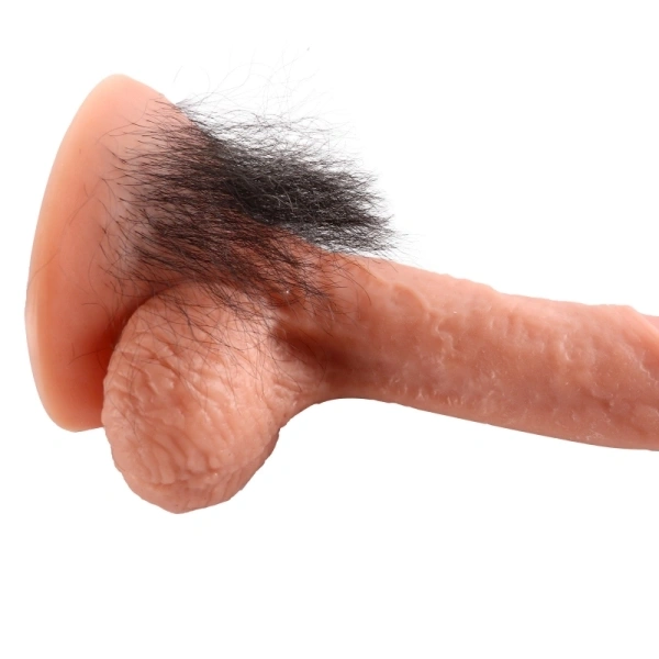 A penis with black pubic hair