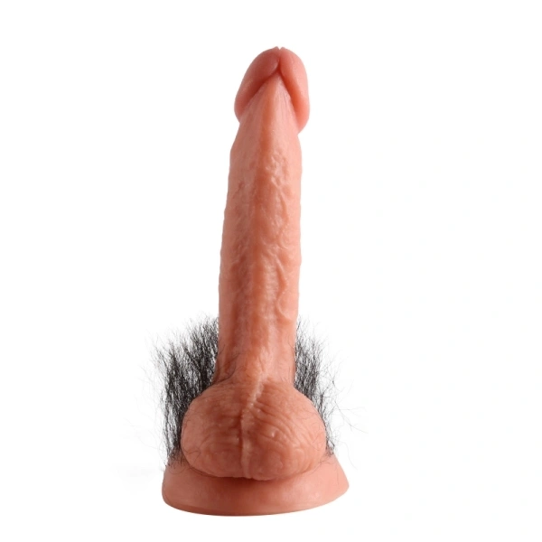 A penis with black pubic hair