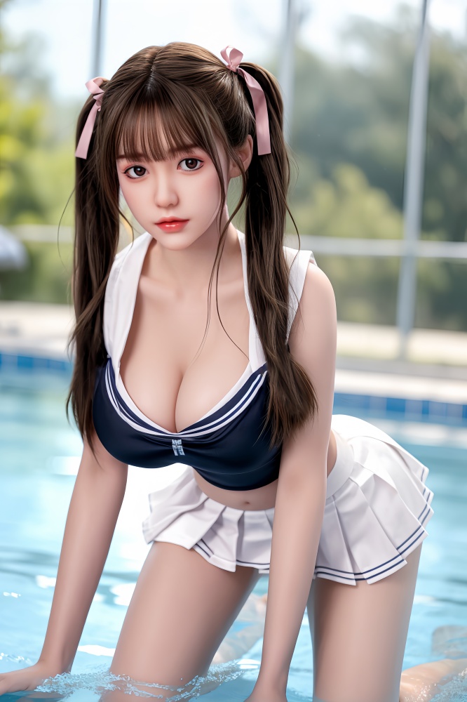 159m 5.22ft 34Kg Full Silicone Big breasts Realistic Sex Doll / AZM-410