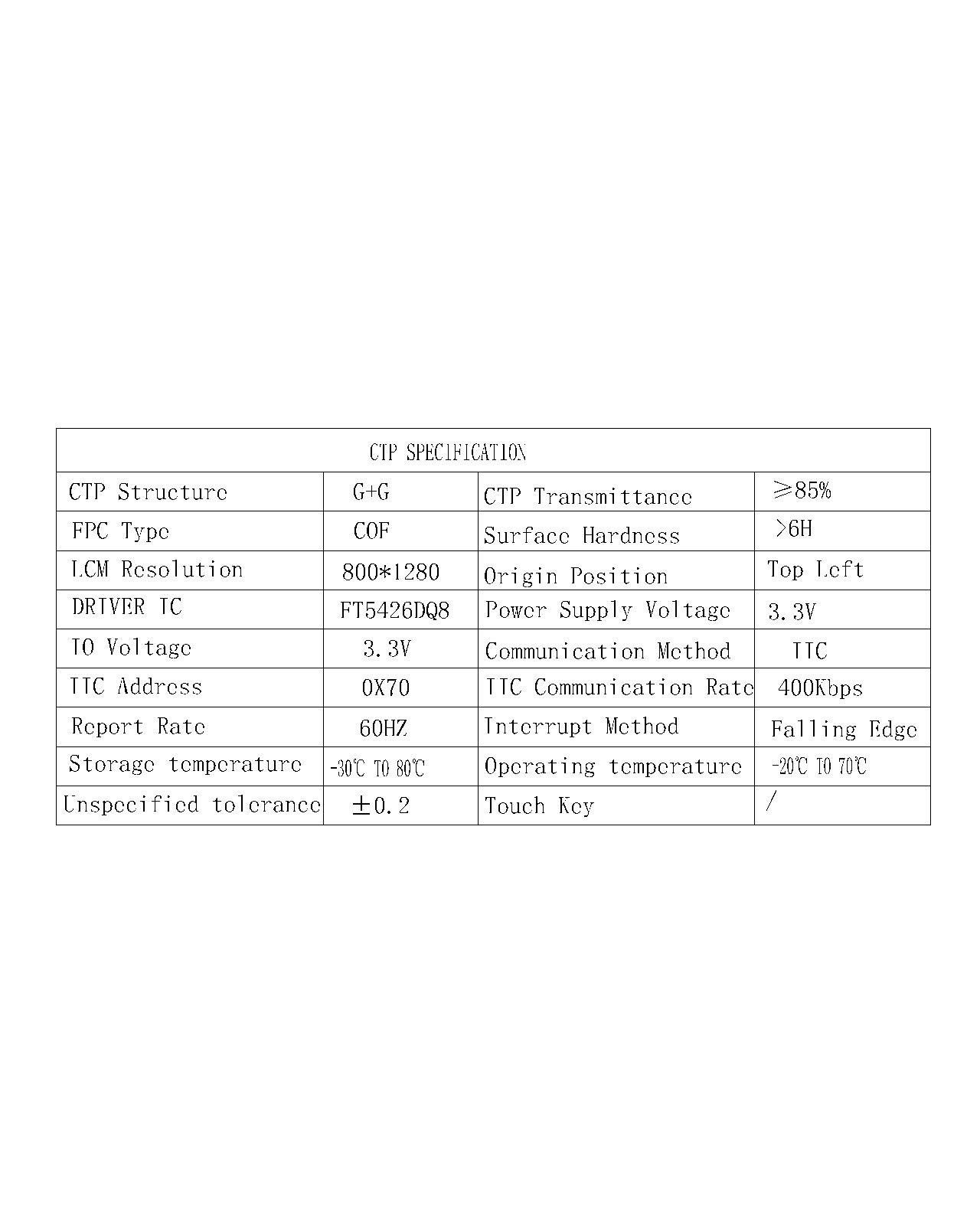 ZCTD0700461,zctouch-display,ZCTD0700461
