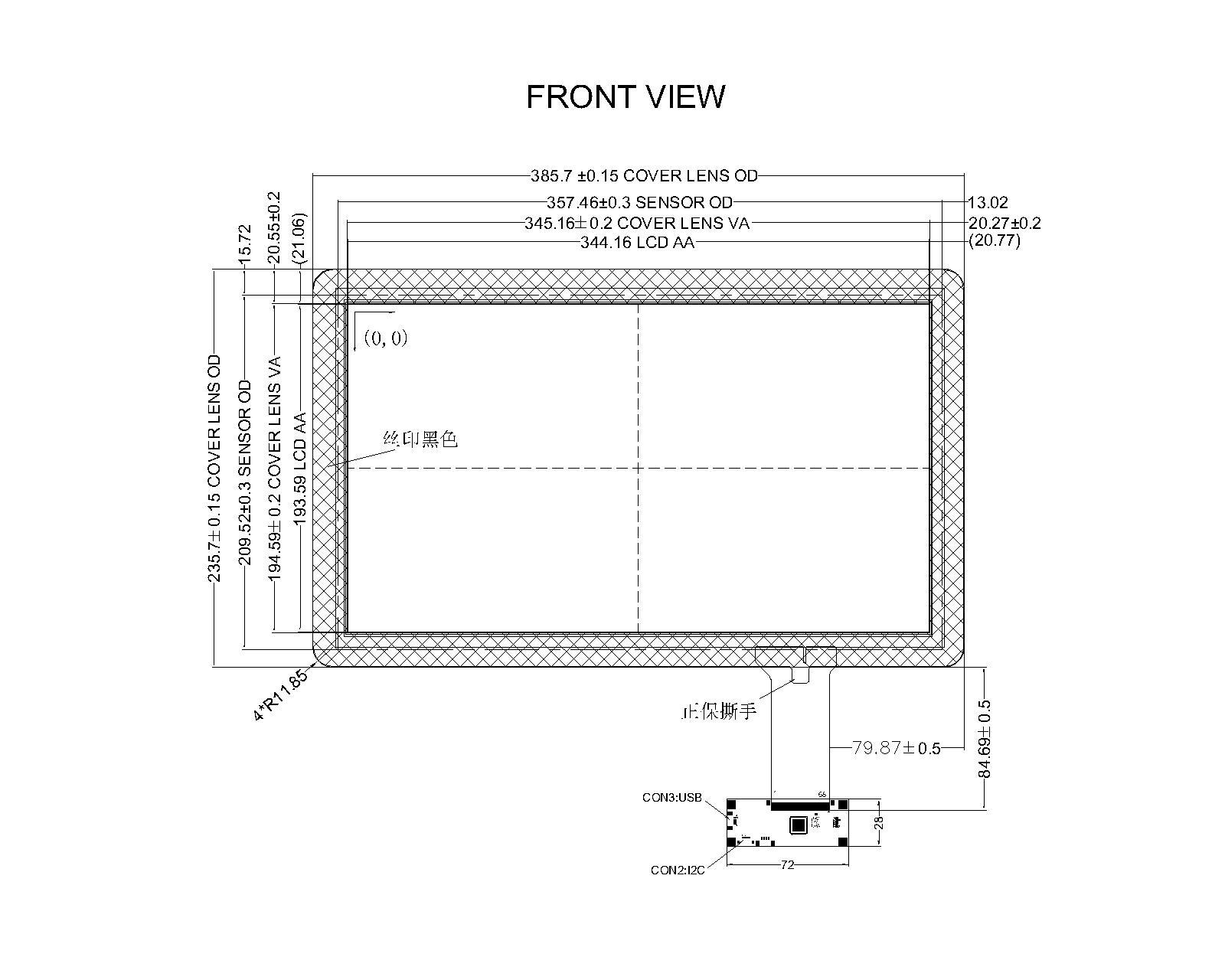 ZCTD1560050,zctouch-display,ZCTD1560050