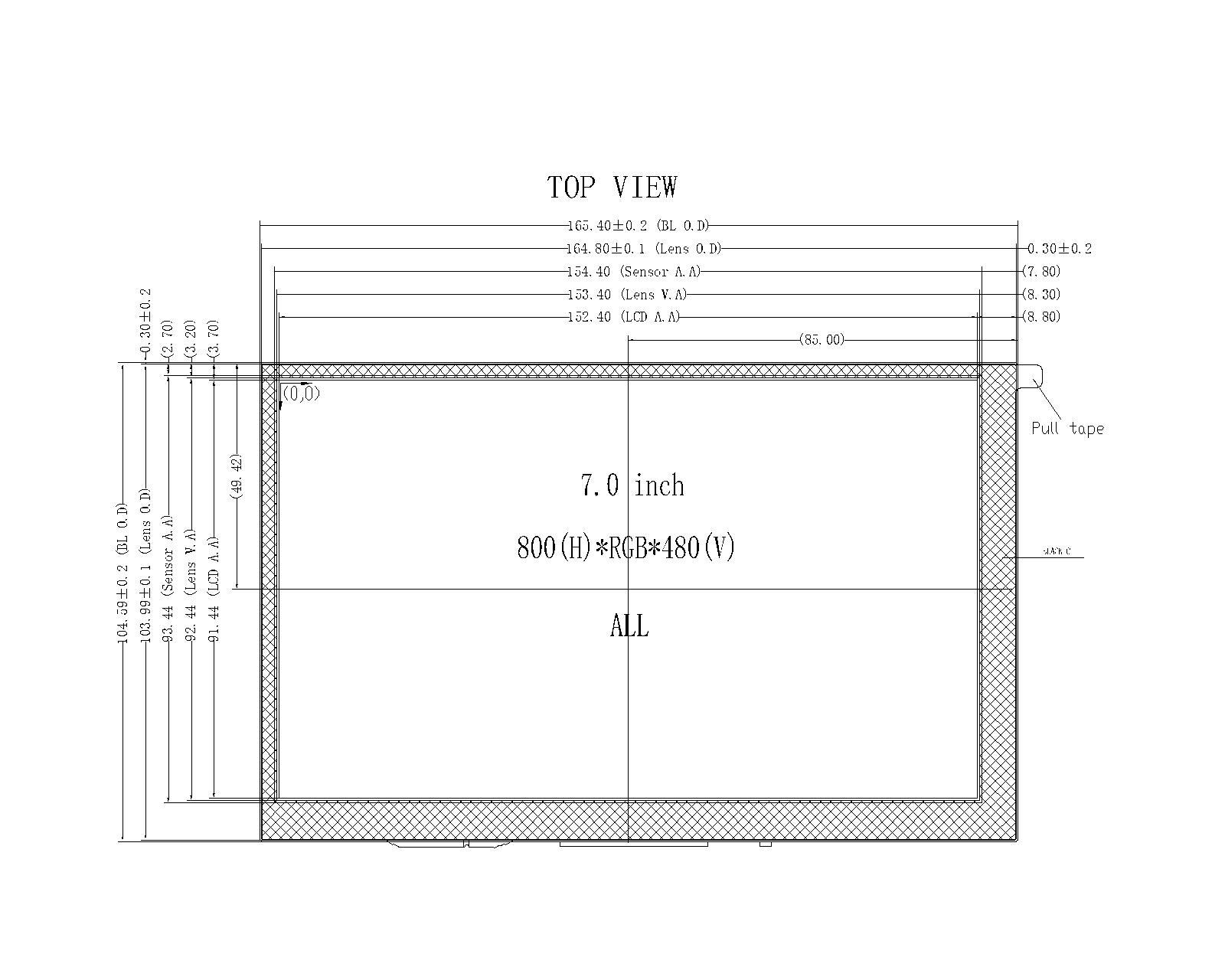 ZCTD0700001-HDMI,zctouch-display,ZCTD0700001-HDMI