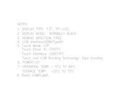 ZCTD0700001-HDMI,zctouch-display,ZCTD0700001-HDMI