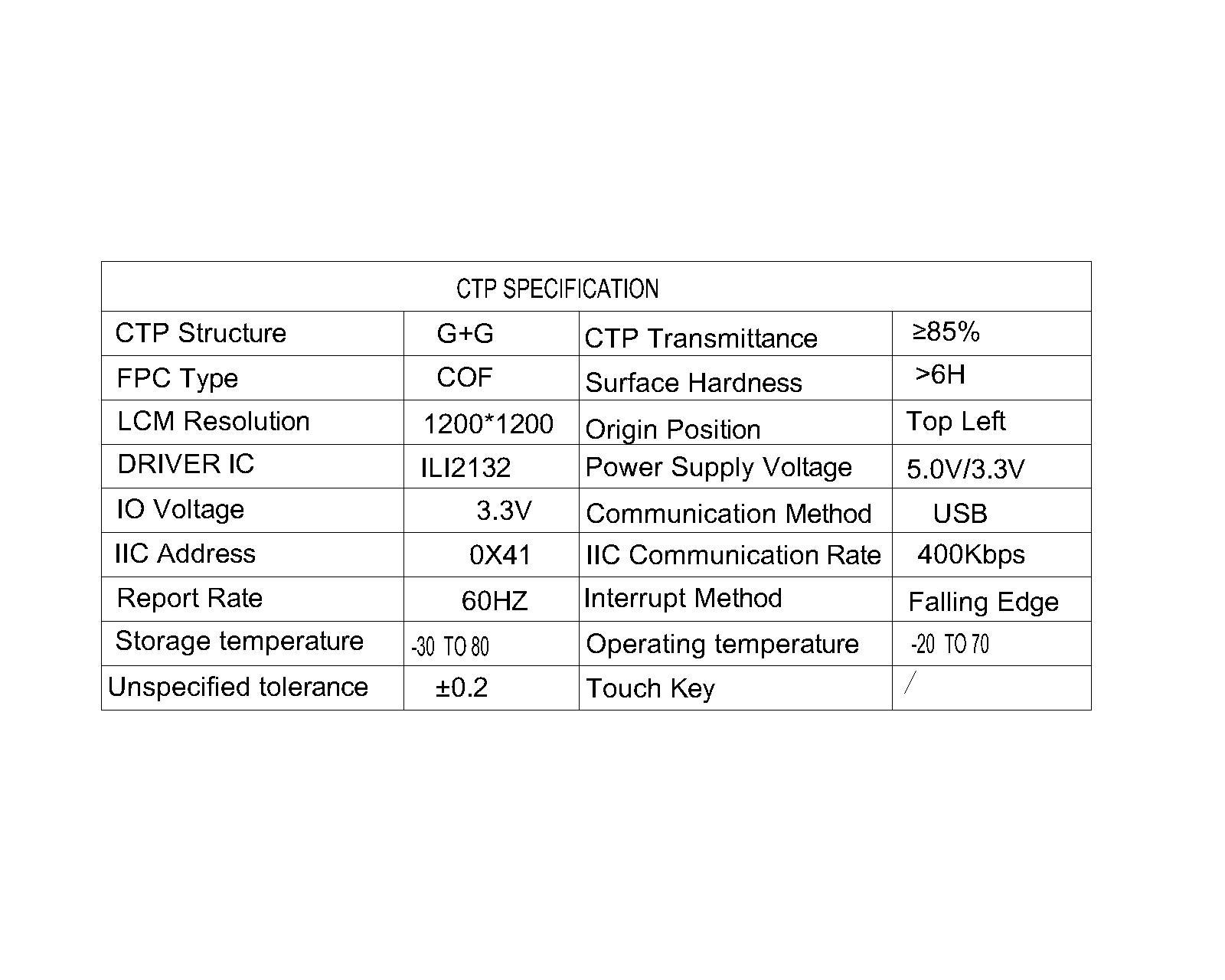 ZCTD0760001-HDMI,zctouch-display,ZCTD0760001-HDMI