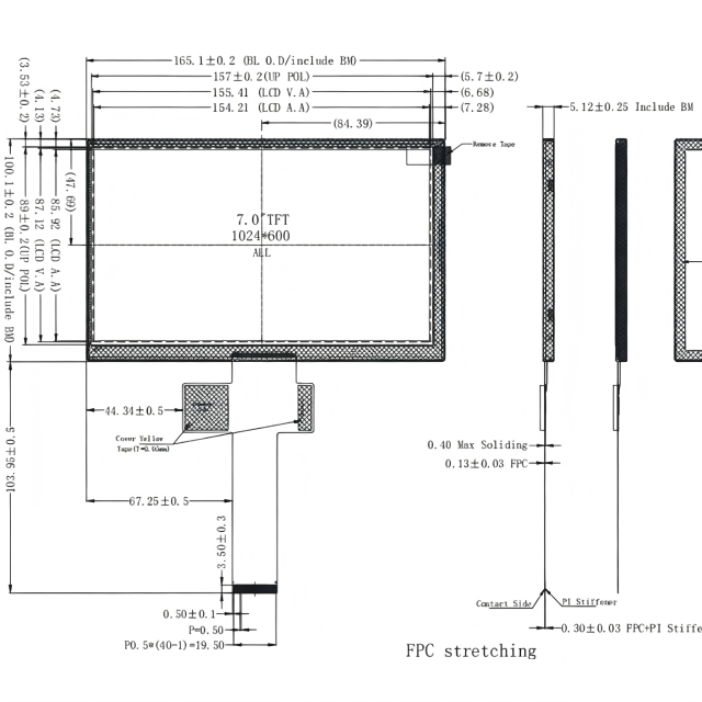 ZCD0700001,zctouch-display,ZCD0700001