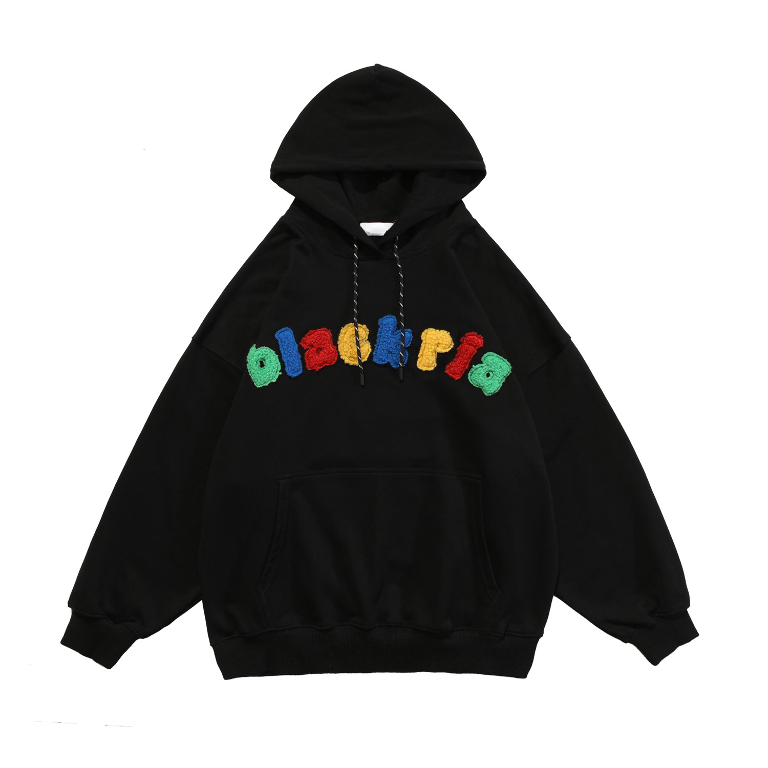 100% Cotton Custom Embroidered Sweatshirt Hoodie Streetwear OEM Chenille Embroidery Hoodie Custom Logo French Terry Hoodies