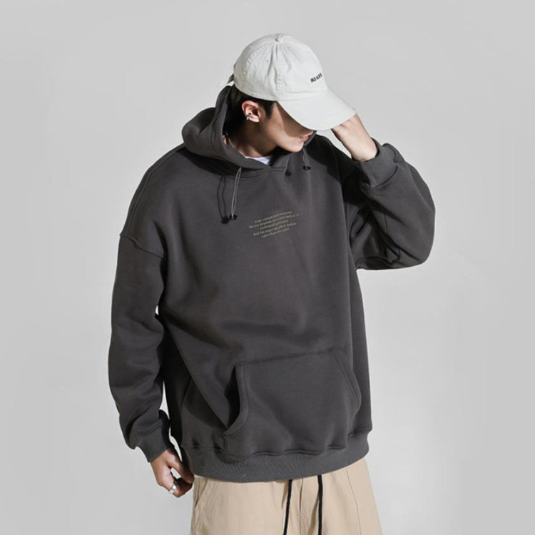 High Quality 100% Cotton Oversized Wholesale Customized Men's Embroidered Print Logo Hoodie