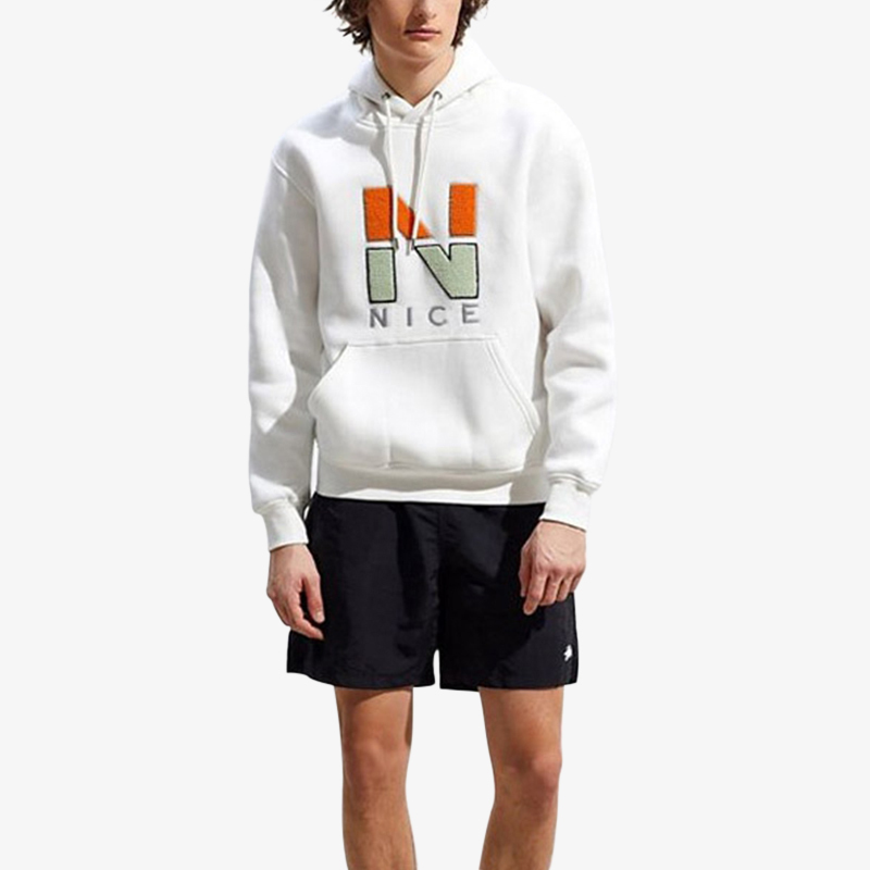 100% Cotton Custom Embroidered Sweatshirt Hoodie Streetwear OEM Chenille Embroidery Hoodie Custom Logo French Terry Hoodies