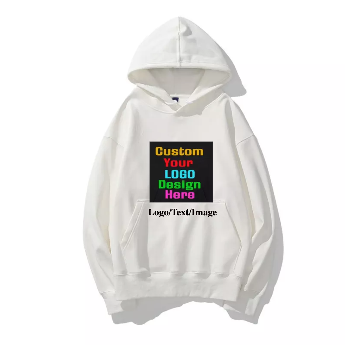 Dye Sublimation Pullover Logo Printing OEM Embroidery Unisex Blank Pure Sportswear Custom Men's Hoodie